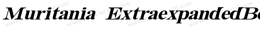 Muritania ExtraexpandedBold字体转换